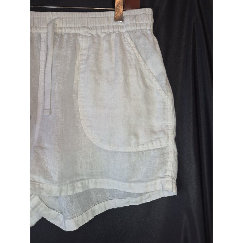 Sold! Quince European Linen White Shorts Large - Picture 5 of 9